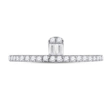 Load image into Gallery viewer, Radiant Elegance | 14kt White Gold Baguette Diamond Band Ring 1/4 Cttw | Splendid Jewellery - Splendid Jewellery