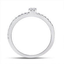 Load image into Gallery viewer, Radiant Elegance | 14kt White Gold Baguette Diamond Band Ring 1/4 Cttw | Splendid Jewellery - Splendid Jewellery