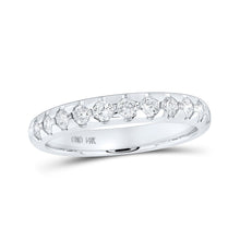 Load image into Gallery viewer, Radiant Elegance: 14kt White Gold Diamond Band Ring - Splendid Jewellery