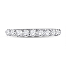 Load image into Gallery viewer, Radiant Elegance: 14kt White Gold Women's Round Diamond Anniversary Wedding Band - Splendid Jewellery