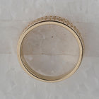 Radiant Elegance: 14kt Yellow Gold Mens Round Diamond Wedding Band Ring 1/2 Cttw - Splendid Jewellery