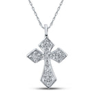Radiant Faith Diamond Cross Pendant - Splendid Jewellery