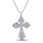 Radiant Faith Diamond Cross Pendant - Splendid Jewellery