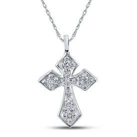 Radiant Faith Diamond Cross Pendant - Splendid Jewellery
