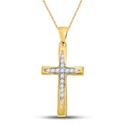 Radiant Faith Diamond Cross Pendant  Top View from Splendid Jewellery