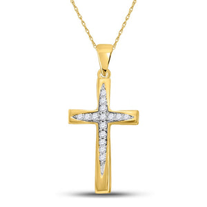 Radiant Faith Diamond Cross Pendant - Splendid Jewellery