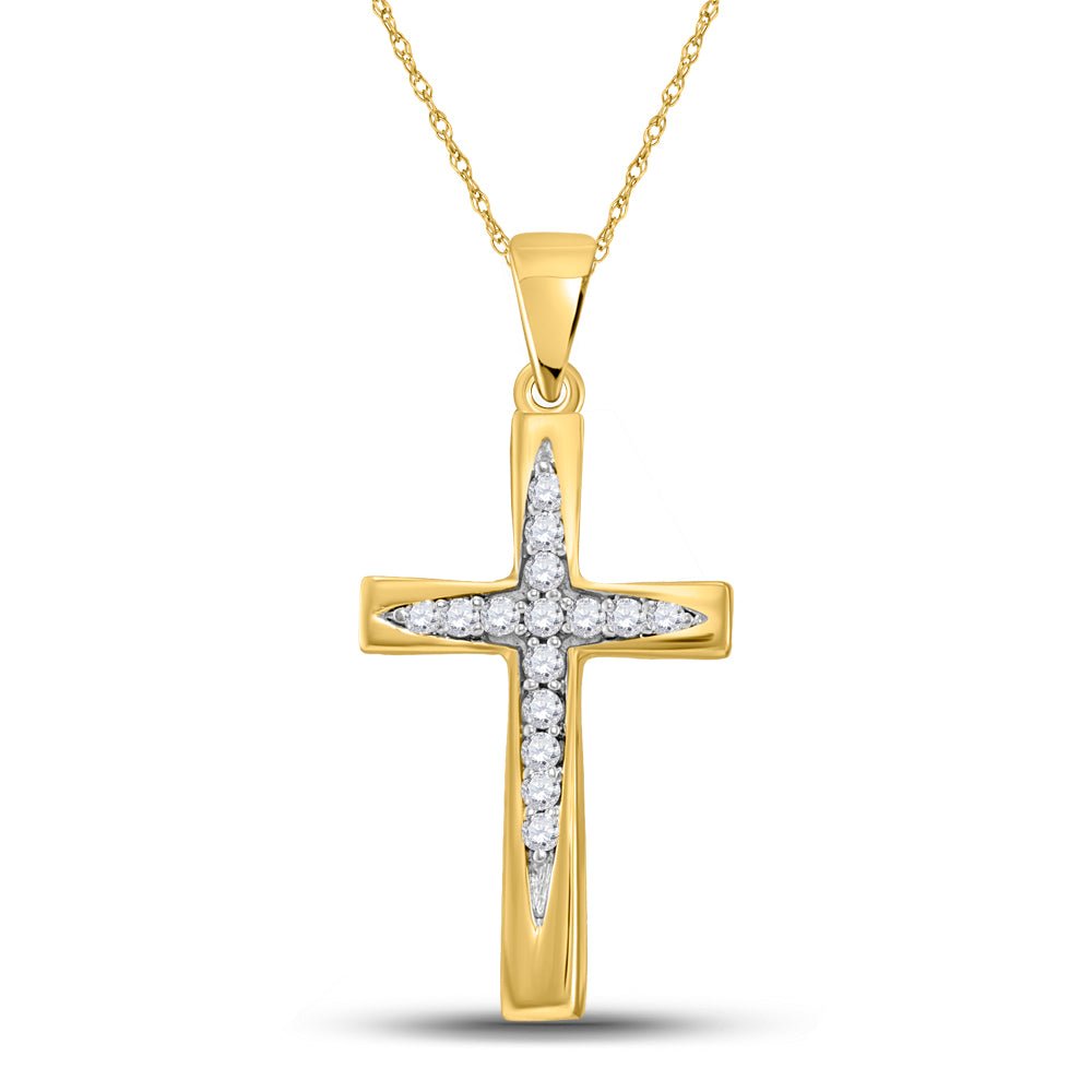 Radiant Faith Diamond Cross Pendant - Splendid Jewellery