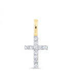 Radiant Faith Diamond Cross Pendant  Top View from Splendid Jewellery