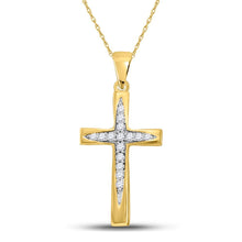 Load image into Gallery viewer, Radiant Faith Diamond Cross Pendant - Splendid Jewellery
