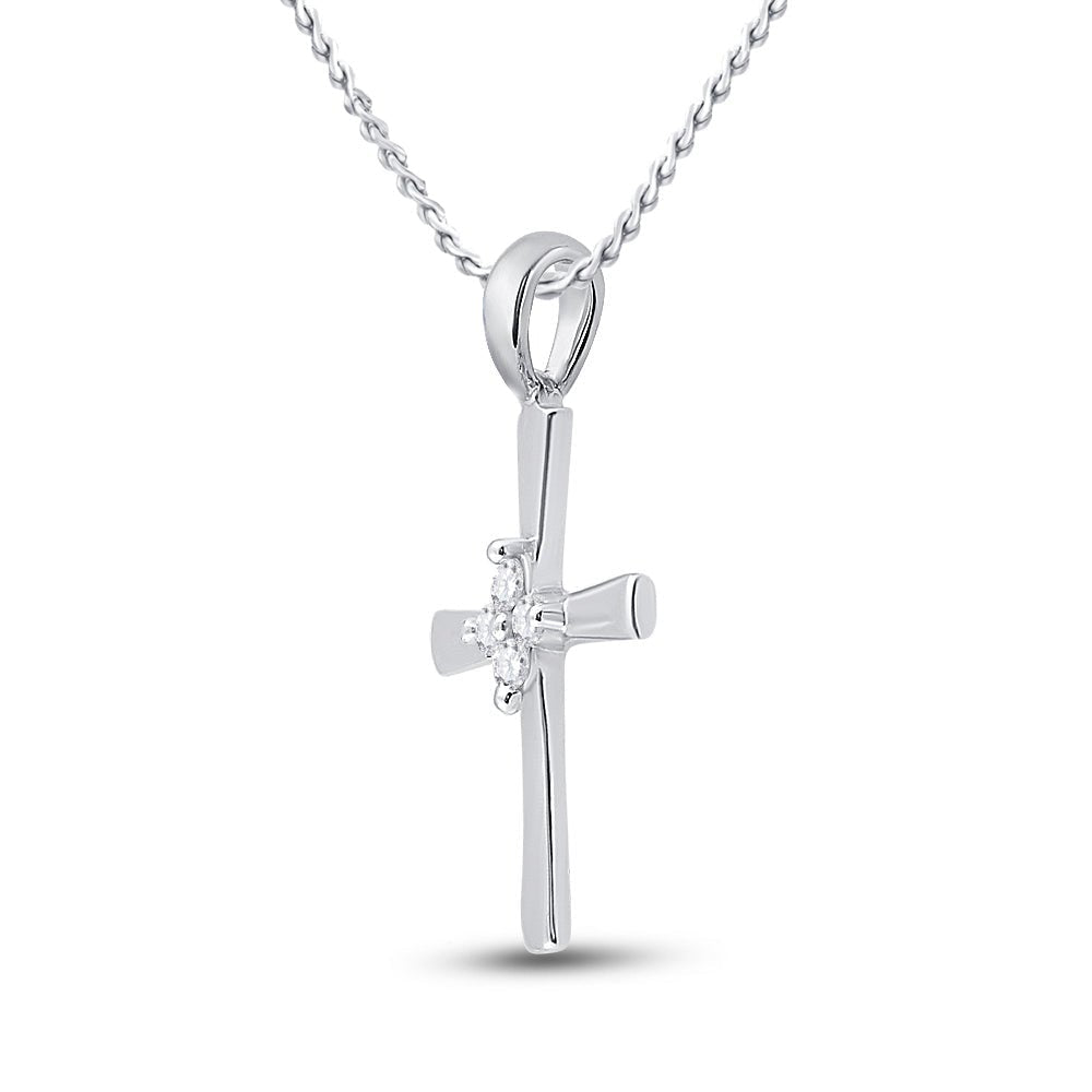 Radiant Faith Diamond Cross Pendant - Splendid Jewellery