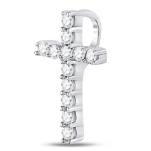 Load image into Gallery viewer, Radiant Faith Diamond Cross Pendant  Side View from Splendid Jewellery