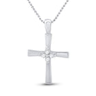 Radiant Faith Diamond Cross Pendant - Splendid Jewellery