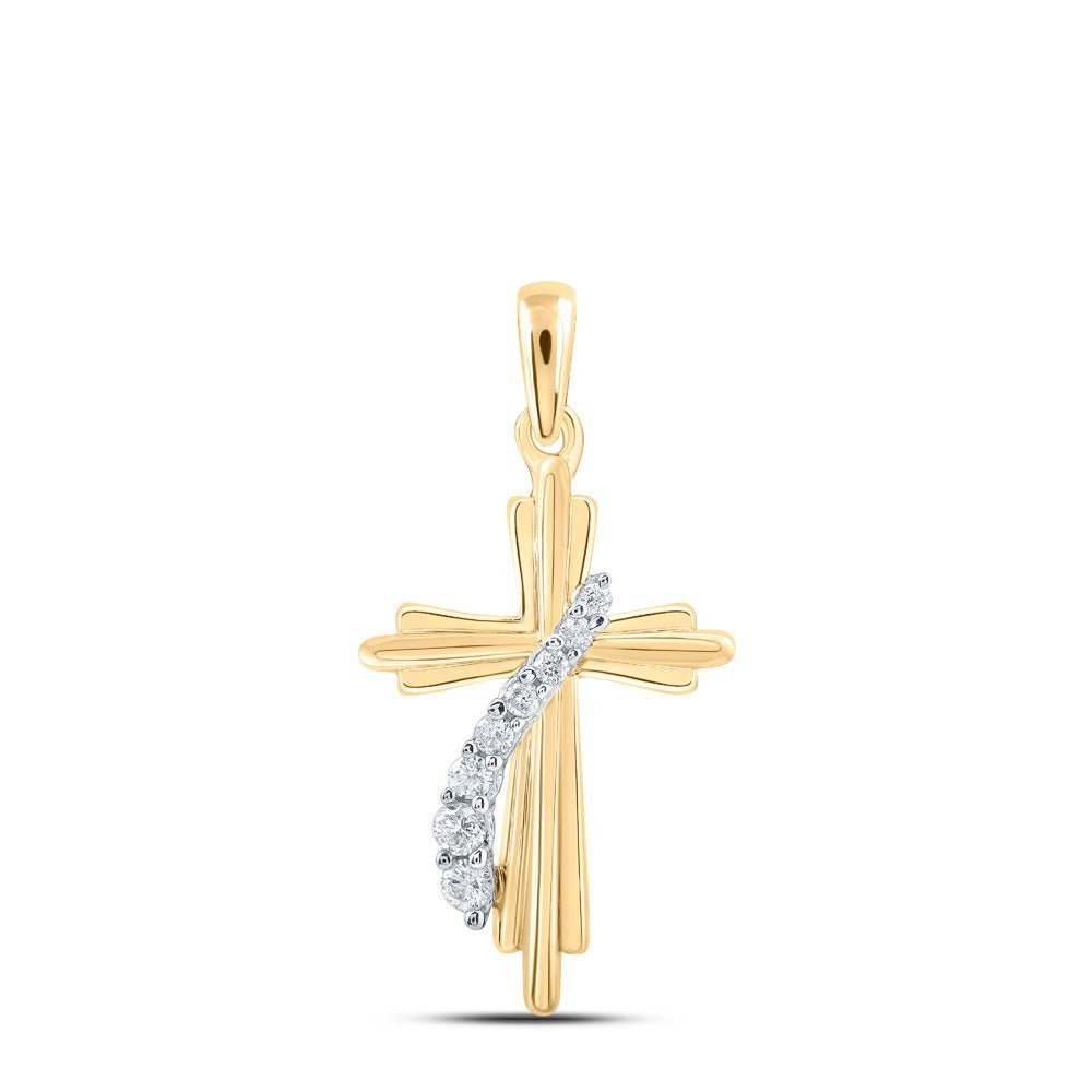 Radiant Faith Diamond Cross Pendant - Splendid Jewellery