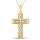 Radiant Faith Diamond Cross Pendant  Top View from Splendid Jewellery