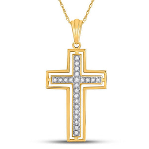 Radiant Faith Diamond Cross Pendant - Splendid Jewellery