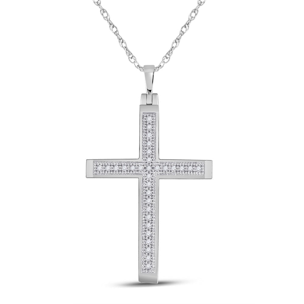 Radiant Faith Diamond Cross Pendant - Splendid Jewellery