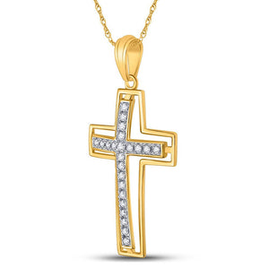 Radiant Faith Diamond Cross Pendant - Splendid Jewellery