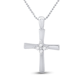 Radiant Faith Diamond Cross Pendant  Top View from Splendid Jewellery