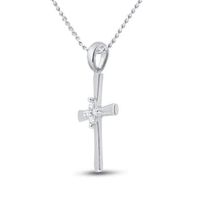 Load image into Gallery viewer, Radiant Faith Diamond Cross Pendant  Side View from Splendid Jewellery