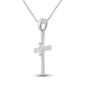 Radiant Faith Diamond Cross Pendant  Side View from Splendid Jewellery