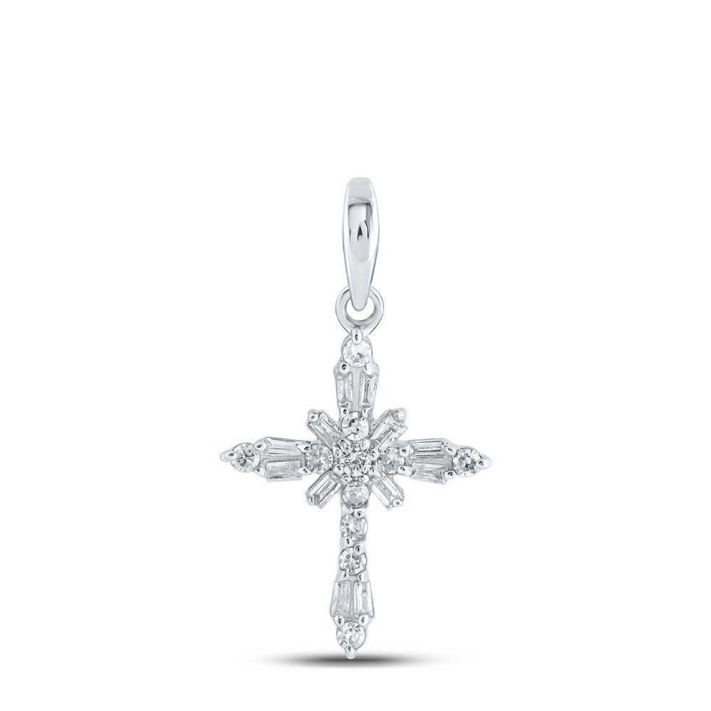 Radiant Faith Diamond Cross Pendant - Splendid Jewellery