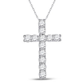 Radiant Faith Diamond Cross Pendant  Top View from Splendid Jewellery