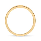 Radiant Glow 14kt Yellow Gold Men's Diamond Wedding Rope Band Ring 1/4 Cttw - Side View