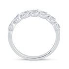 Radiant Glow Diamond Band | 10kt White Gold Womens Round Diamond Band Ring 1/6 Cttw Side View 2 from Splendid Jewellery