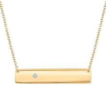 Load image into Gallery viewer, Radiant Glow Diamond Bar Necklace - Splendid Jewellery