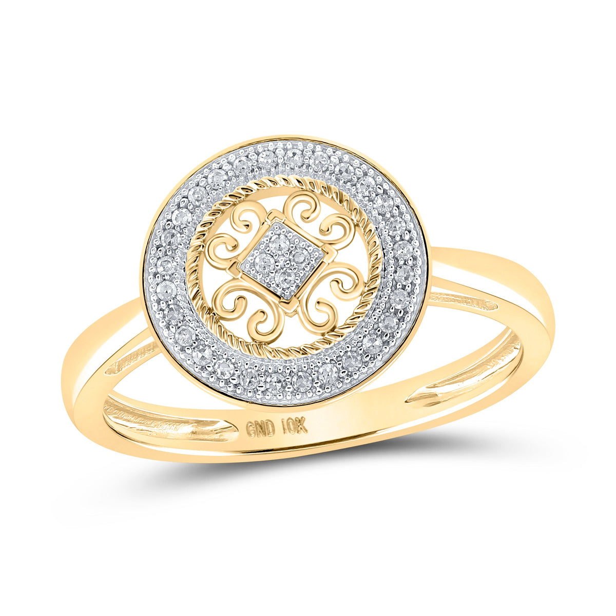 Radiant Glow Diamond Circle Ring - Splendid Jewellery