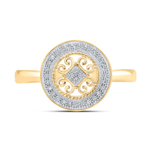 Radiant Glow Diamond Circle Ring - Splendid Jewellery