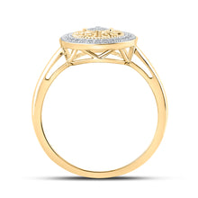 Load image into Gallery viewer, Radiant Glow Diamond Circle Ring product  Top View from Splendid Jewellery