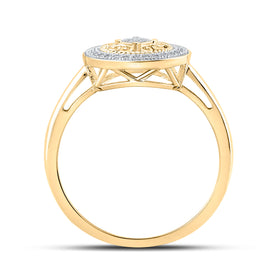 Radiant Glow Diamond Circle Ring product  Top View from Splendid Jewellery