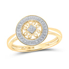 Radiant Glow Diamond Circle Ring product Top View from Splendid Jewellery
