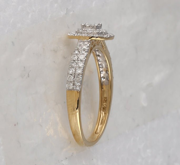 Radiant Glow Diamond Cluster Ring - Splendid Jewellery