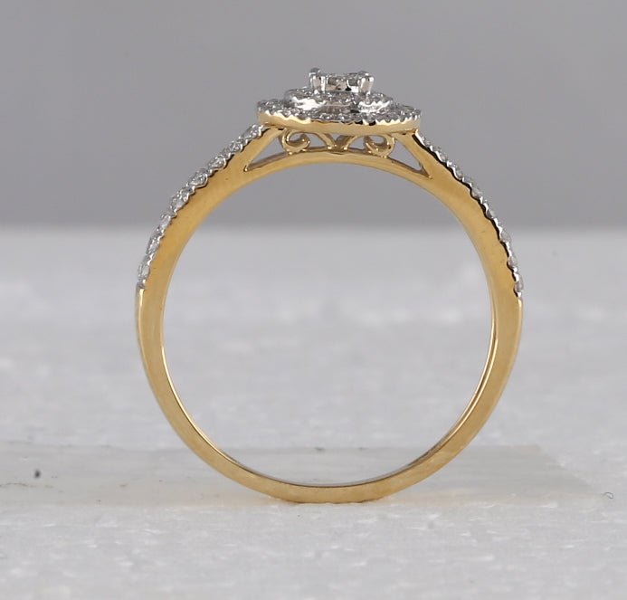 Radiant Glow Diamond Cluster Ring - Splendid Jewellery