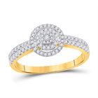 Radiant Glow Diamond Cluster Ring product  Top View from Splendid Jewellery