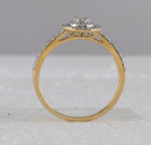 Radiant Glow Diamond Cluster Ring product Side View 2 from Splendid Jewellery