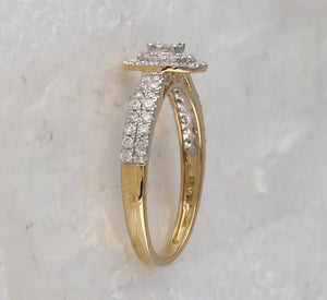 Radiant Glow Diamond Cluster Ring - Splendid Jewellery