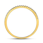 Radiant Glow Diamond Stackable Band Ring - Side View