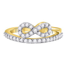 Load image into Gallery viewer, Radiant Glow Diamond Woven Infinity Band Ring - Splendid Jewellery