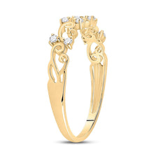 Load image into Gallery viewer, Radiant Gold and Diamond Curl Band Ring - A Dazzling Statement Piece product Side View 2 from Splendid Jewellery