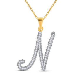 Radiant Gold and Diamond Initial Pendant - A Captivating Symbol of Elegance - Splendid Jewellery