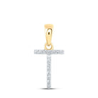 Radiant Gold and Diamond Initial Pendant - A Symbol of Elegance and Individuality - Splendid Jewellery