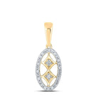 Radiant Gold and Diamond Oval Pendant - A Timeless Piece of Elegance - Splendid Jewellery