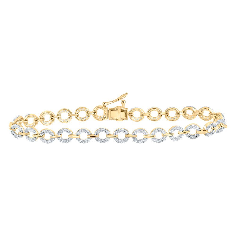 Radiant Gold Diamond Fashion Bracelet - 1.5 Carat Total Weight - Splendid Jewellery