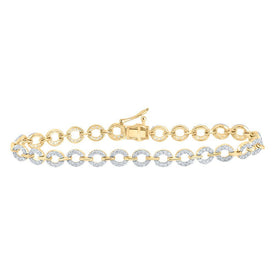 Radiant Gold Diamond Fashion Bracelet - 1.5 Carat Total Weight - Splendid Jewellery