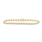 Radiant Gold Diamond Fashion Bracelet - 2 - 7/8 Ct.t.w. - Splendid Jewellery