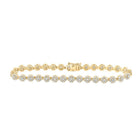 Radiant Gold Diamond Fashion Bracelet - 2 - 7/8 Ct.t.w. - Splendid Jewellery
