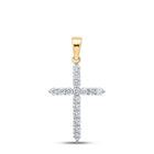 Radiant Grace Diamond Cross Pendant - Splendid Jewellery